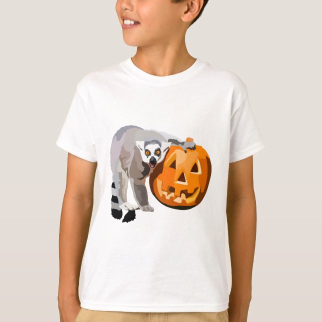 Camiseta Lemur Ringtail de Halloween (Anverso)