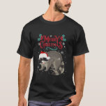 Camiseta Lemur Santa Merry Christmas Lemur Lover Cute Anima<br><div class="desc">Lemur Santa Merry Christmas Lemur Lover Cuyo mono animal de larga duración</div>