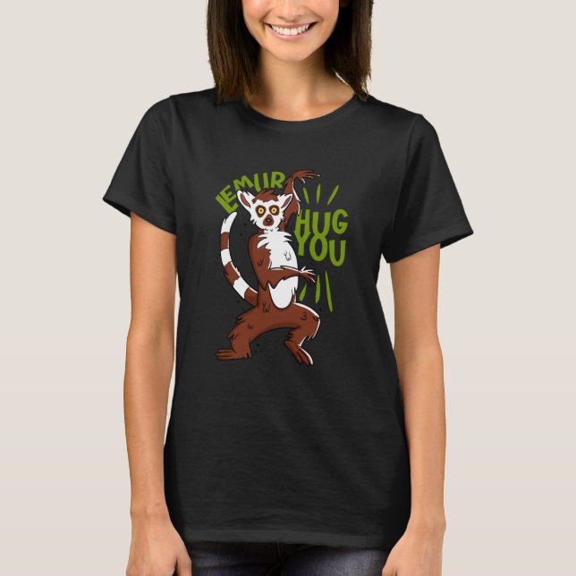 Camiseta lémur te abraza (Anverso)