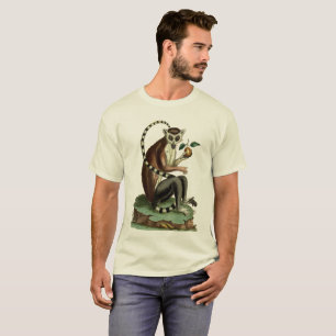 Camiseta Lemur Tee con cola de anillo: Ilustracion Zoológic