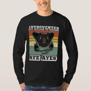 Camiseta Lémures de dedos largos Primates Lémures Madagasca
