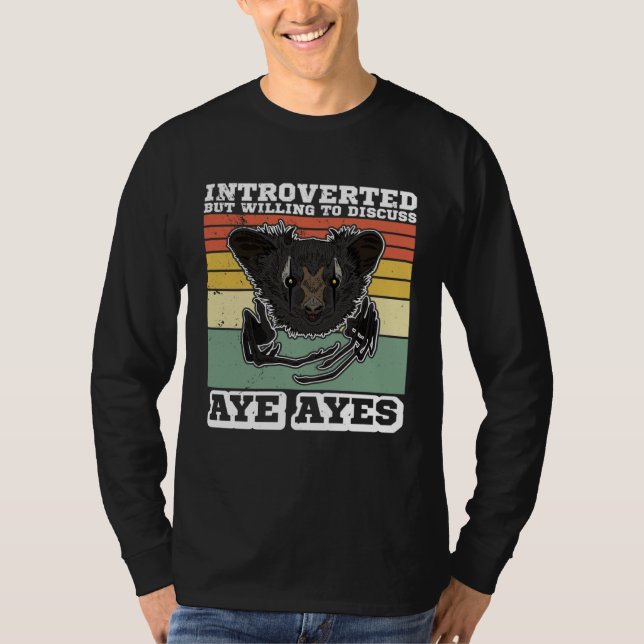 Camiseta Lémures de dedos largos Primates Lémures Madagasca (Anverso)