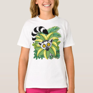 Camiseta Lemures de Madagascar en la selva exótica