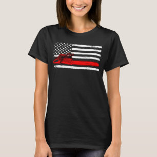 Camiseta Leñador de bandera americana patriótica hombres mu