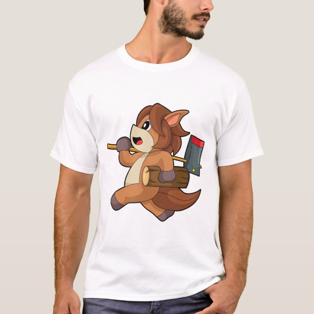 Camiseta Leñador de Caballo (Anverso)