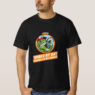 CAMISETA LEÑADOR MADERERO DE DÍA PESCADOR POR ELECCIÓN
