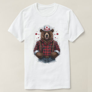 Camiseta Leñador Oso Grizzly