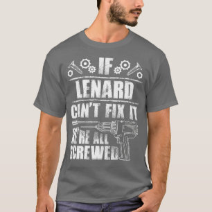 Camiseta LENARD Gift Name Fix It Funny Birthday Dad Idea