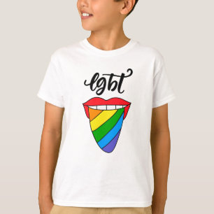 Camiseta Lengua arcoiris LGBT