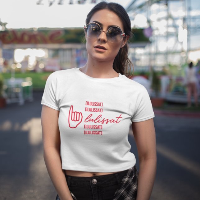 Camiseta Lengua De Rótulo De Groenlandia I Para Ilulissat (Subido por el creador)