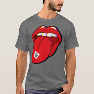 Camiseta Lengua Trippy de Ácido Boognish Tab
