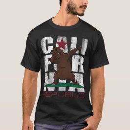 Camiseta Lenguado de la bandera del oso de la república de