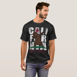 Camiseta Lenguado de la bandera del oso de la república de