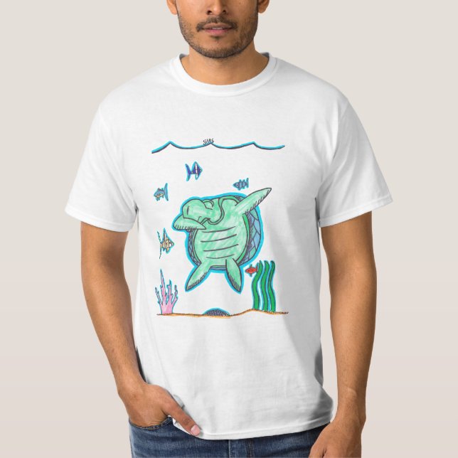 Camiseta Lenguado de la tortuga de Silas Hanneken (Anverso)