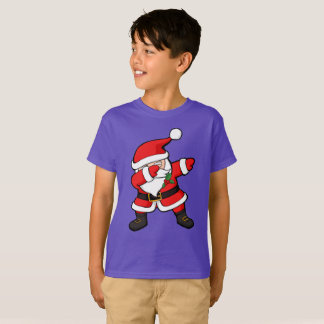 Camiseta Lenguado del navidad de Papá Noel que frota