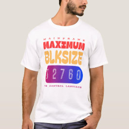 Camiseta Lenguaje de control de trabajos de mainframe (JCL)