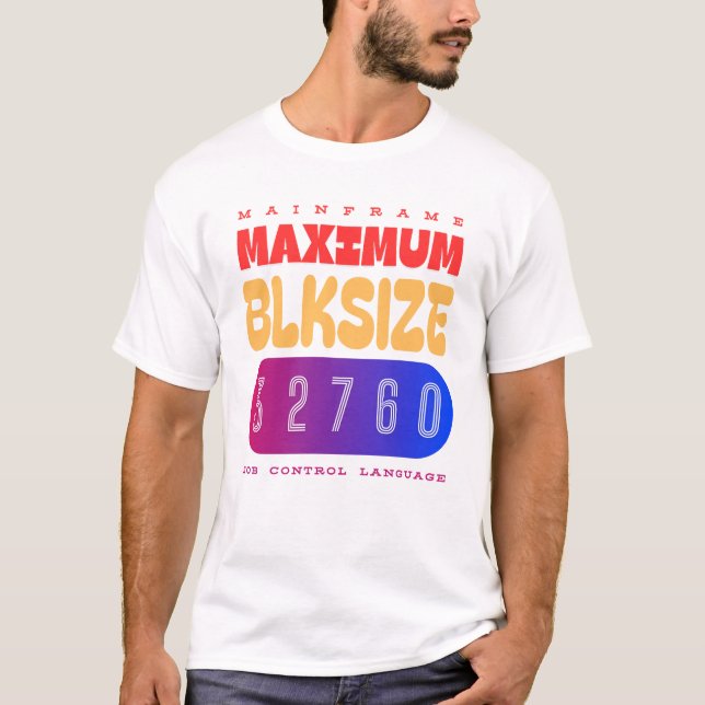 Camiseta Lenguaje de control de trabajos de mainframe (JCL) (Anverso)
