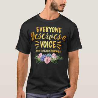 Camiseta Lenguaje de habla SLT Regalos terapéuticos Terapia