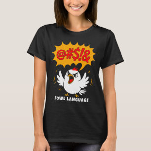 Camiseta Lenguaje de Pájaros Dibujo Animado Pájaro