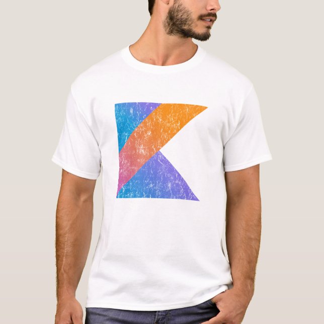 Camiseta Lenguaje de programación de Kotlin del vintage (Anverso)