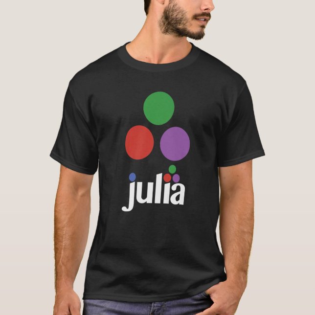 Camiseta Lenguaje de programación dinámica Julia para compu (Anverso)