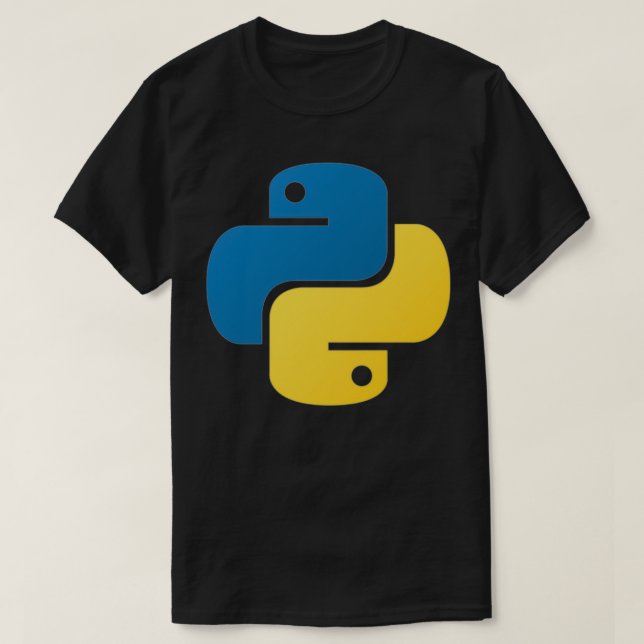 Camiseta lenguaje de programación piton (Diseño del anverso)