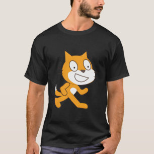 Camiseta Lenguaje de programación Scratch Mascot Cat oficia