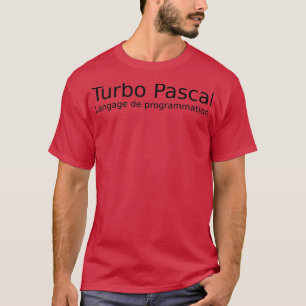 Camiseta lenguaje de programación Turbo Pascal