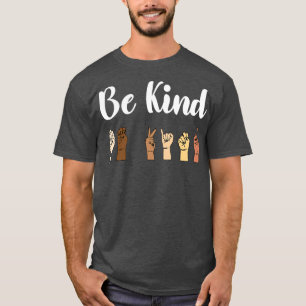 Camiseta Lenguaje de Rótulo Amable Melanin ASL 2