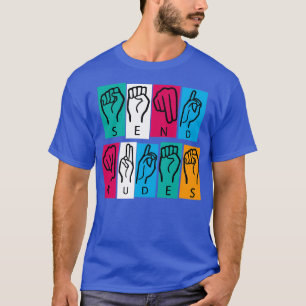 Camiseta Lenguaje de Rótulo americano 4