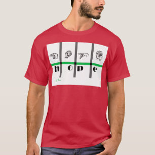 Camiseta Lenguaje de Rótulo Art Hope 1