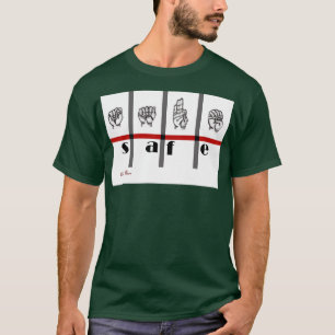 Camiseta Lenguaje de Rótulo Art Safe