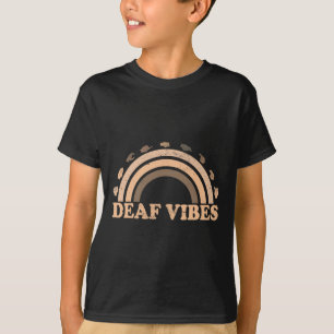 Camiseta Lenguaje De Rótulo Asl Gesture Deaf Vibes Awarenes