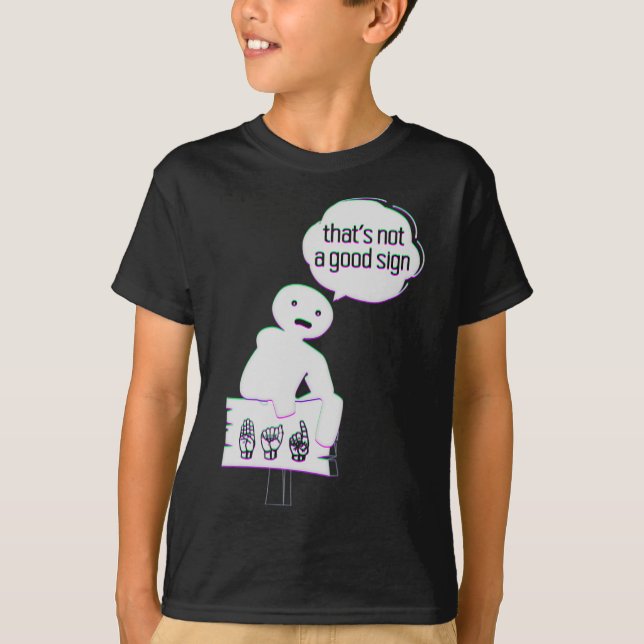 Camiseta Lenguaje de Rótulo ASL Mano Americana Concienciaci (Anverso)