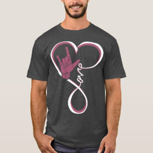 Camiseta Lenguaje de Rótulo de amor Corazón