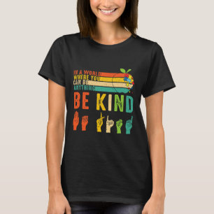 Camiseta Lenguaje de Rótulo de clase asl mano autismo de cl