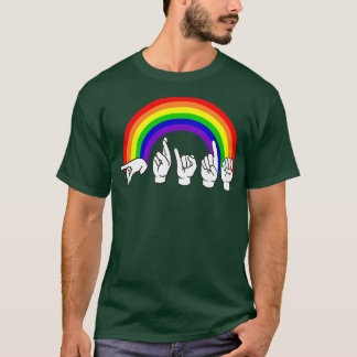 Camiseta Lenguaje de Rótulo LGBT