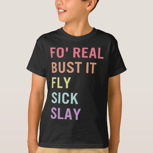 Camiseta Lenguaje de Rótulo para busto real it ASL argot so (Anverso)