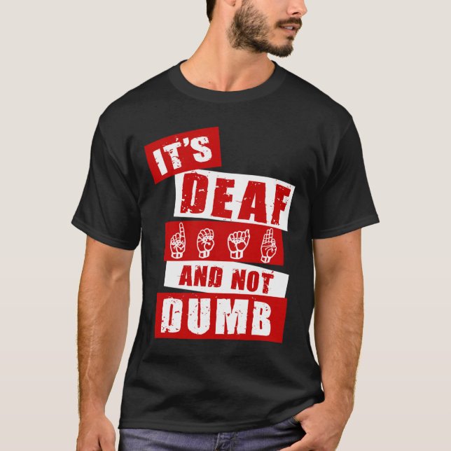 Camiseta Lenguaje de señas Conciencia de sordera Lenguaje d (Anverso)