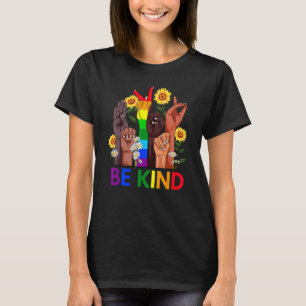 Camiseta Lenguaje De Ser Amable Lgbt Blm Amabilidad Del Gir
