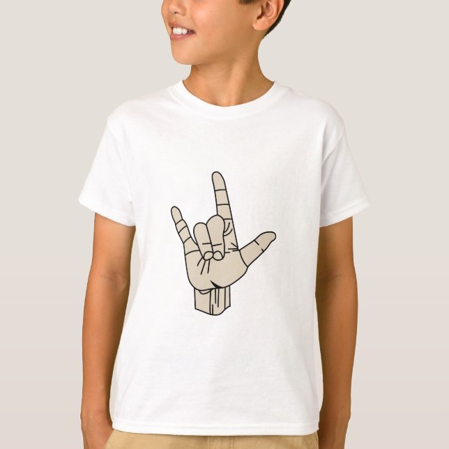 Camiseta Lenguaje de signos (Anverso)