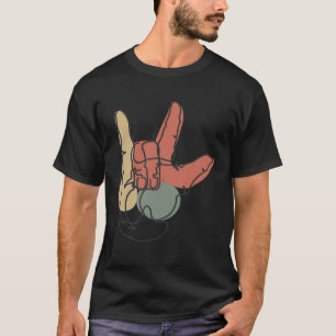 Camiseta Lenguaje de signos americano que te amo