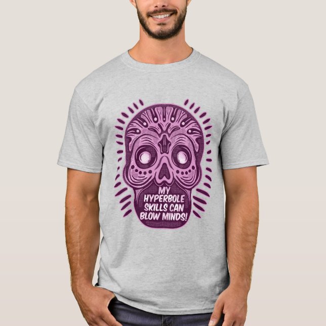 Camiseta LENGUAJE INGLÉS divertido hiperbólico (Anverso)