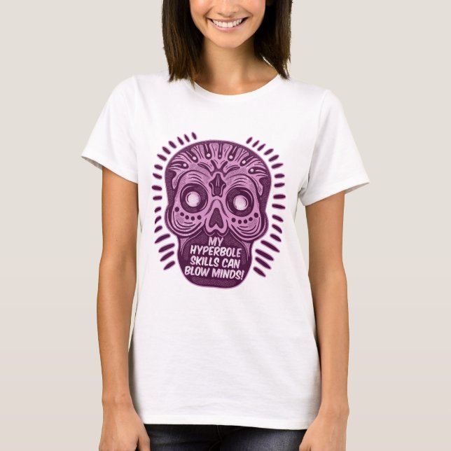 Camiseta LENGUAJE INGLÉS divertido hiperbólico (Anverso)