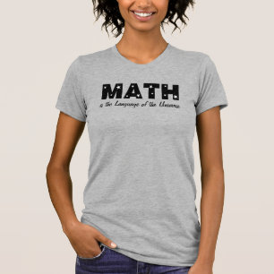 Camiseta Lenguaje matemático del universo