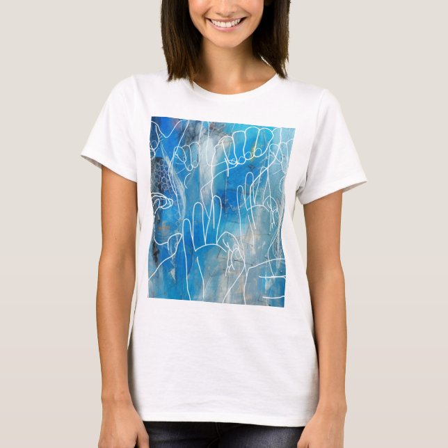 Camiseta Lenguaje Rótulo americano (Anverso)