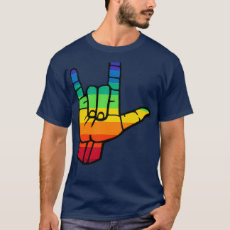 Camiseta Lenguaje Rótulo orgullo colores arcoíris me encant
