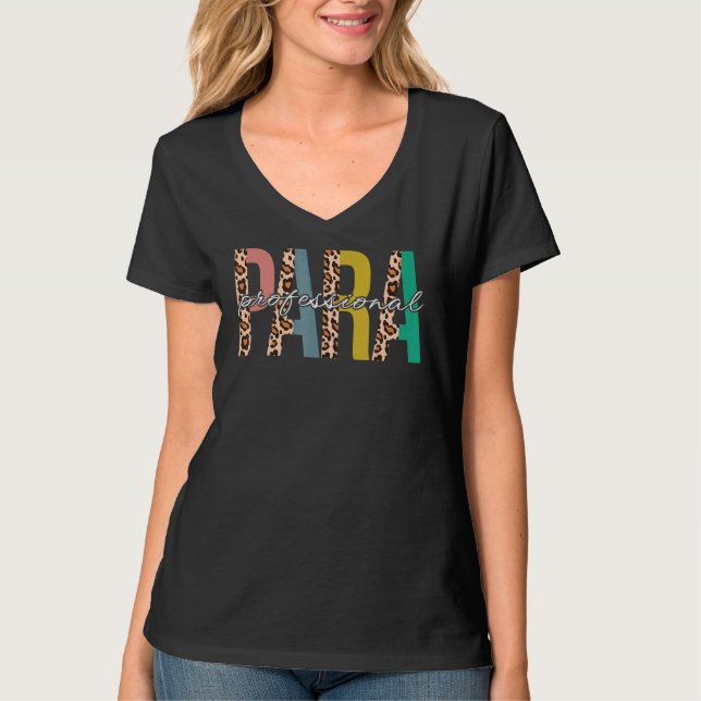 Camiseta Lenguaje semiprofesional de Leopardo de la vida (Anverso)