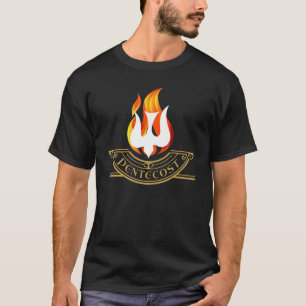Camiseta Lenguas de Fuego Paloma de Pentecostés Espíritu Sa