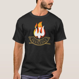 Camiseta Lenguas de Fuego Paloma Pentecostés Espíritu Santo